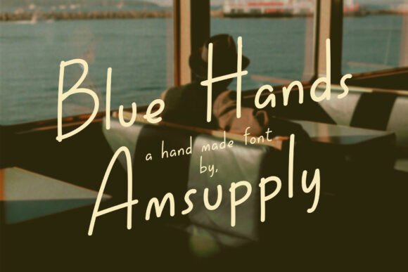 Blue Hands: A Script Handwritten Font for Editorial Design