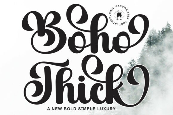 Boho Thick: The Perfect Script Font for Makers