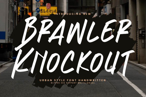 Brawler Knockout: The Ultimate Urban Typeface for Streetwear