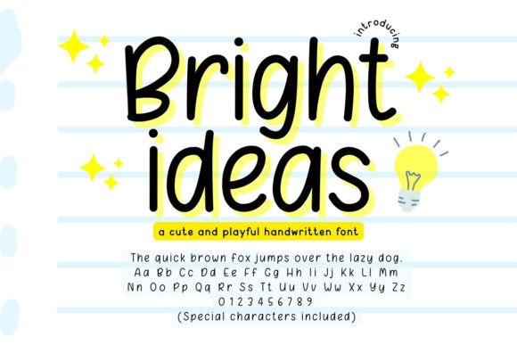 Bright Ideas: The Perfect Handwritten Font for Crafters