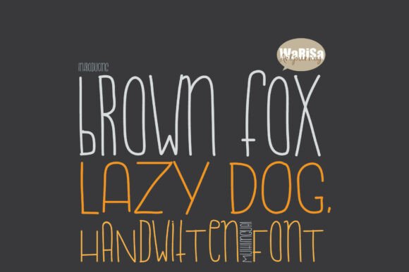 Brown Fox Lazy Dog: A Minimalist Typeface for Editorial Design
