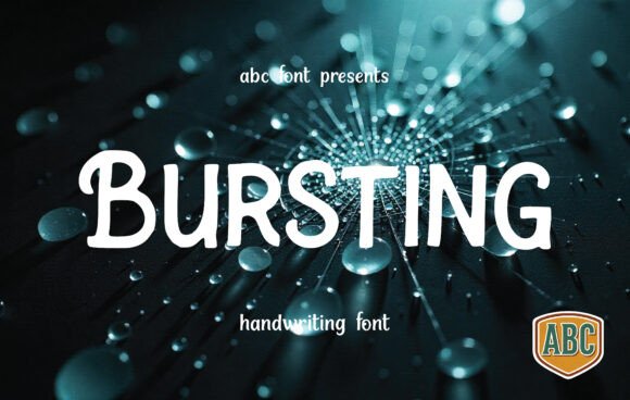 Bursting: A Timeless Script Handwritten Font for Editorial Design