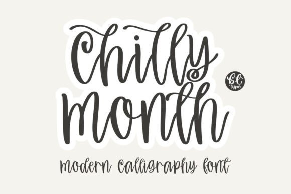Elevate Your Brand with the Chilly Month Typeface