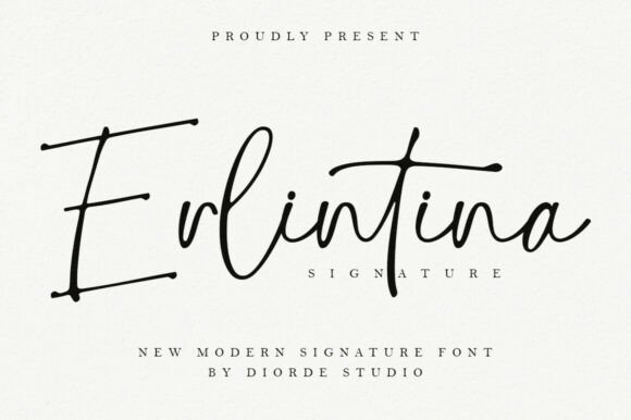 Erlintina: The Signature Font for Modern Editorial Design
