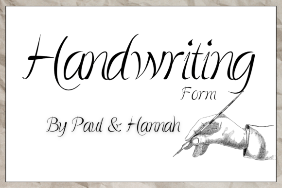 Handwriting Form: A Fresh Script Typeface for Modern Editors