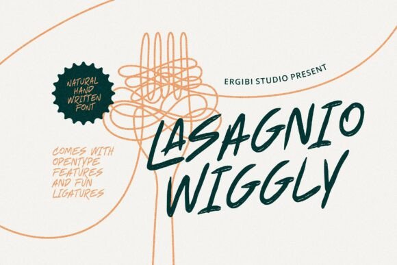Lasagnio Wiggly: The Playful Typeface for Scroll-Stopping Social Graphics