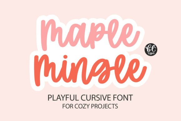 Maple Mingle: A Playful Script Font for Cozy Editorial Design