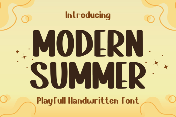 Modern Summer: A Bold Script Font for Editorial Design