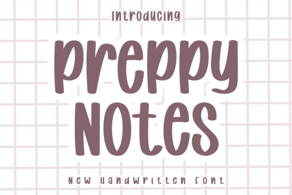 Preppy Notes: A Minimal Script Handwritten Font for Makers