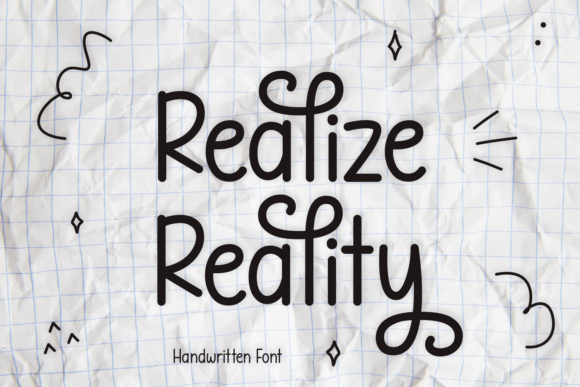 Realize Reality Font for Modern Editorial Design