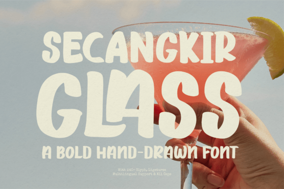 Secangkir Glass: A Bold Script Font for Makers