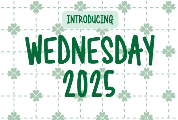 Wednesday 2025: A Neat Handwritten Font for Editorial Design